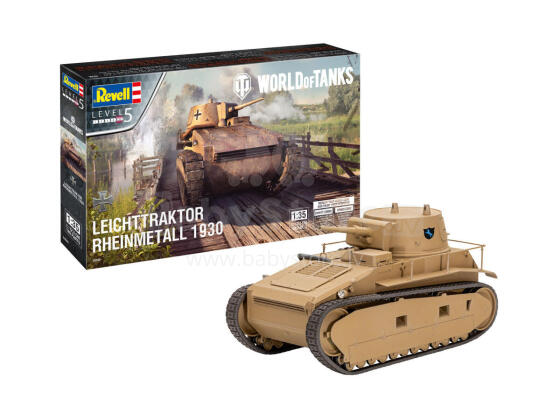 Revell Plastic Model Leichttraktor Rheinmetall 1930 "World of Tanks" 1:35