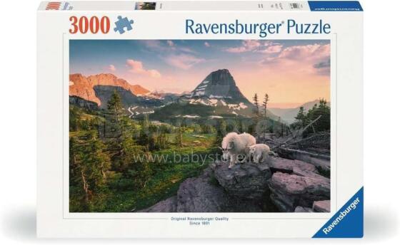 Ravensburger puzle 3000 gabali ar Alpu ibex bērnu