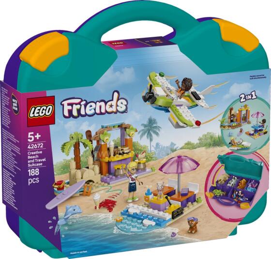 LEGO Friends Креативный пляжный и туристический чемодан