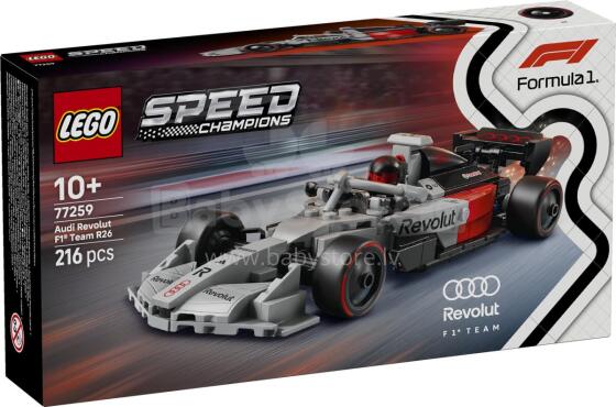 LEGO Speed Champions Audi Revolut F1 komandas R26 sacīkšu auto