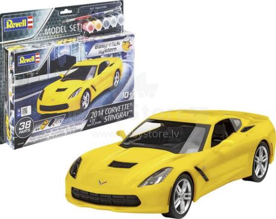 Revell modeļa komplekts 2014. gada Corvette Stingray 1:25 Easy-Click