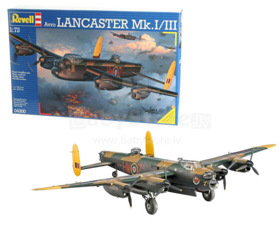 Revell plastmasas modeļa Avro 683 Lancaster Mk.I/III 1:72