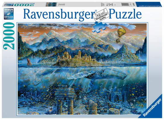 Ravensburger puzle 2000 gabali Gudrā vaļa
