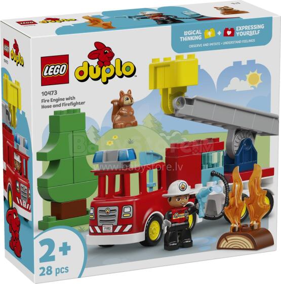 LEGO DUPLO Пожарная машина с шлангом и пожарным