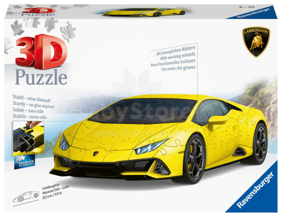 Ravensburger 3D puzle Lamborghini Huracan EVO Giallo