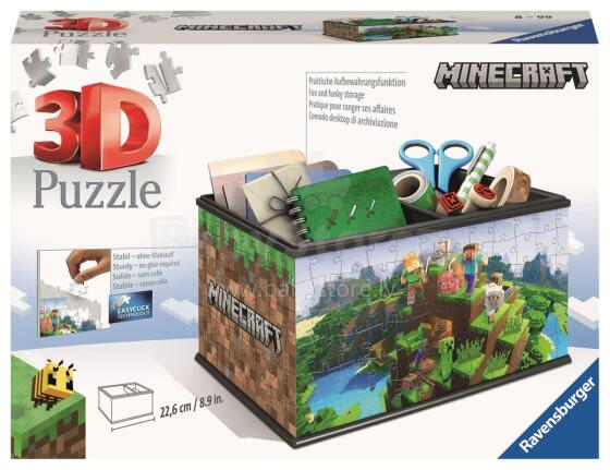 
Ravensburger 3D puzles uzglabāšanas kaste Minecraft