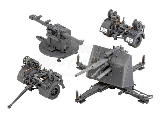 Revell plastmasas modeļa komplekts 8,8 cm Flak 37 + Sd.Anh.202 1:72