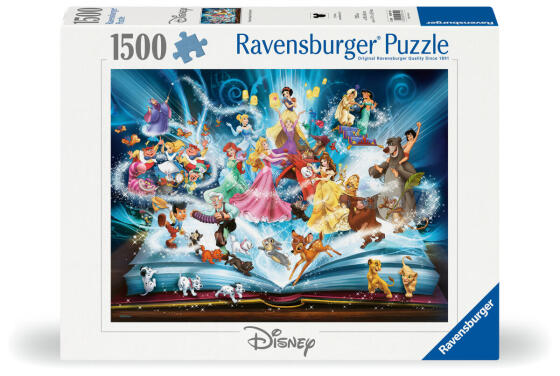 Ravensburger puzle 1500 gabali Disney pasaku grāmata