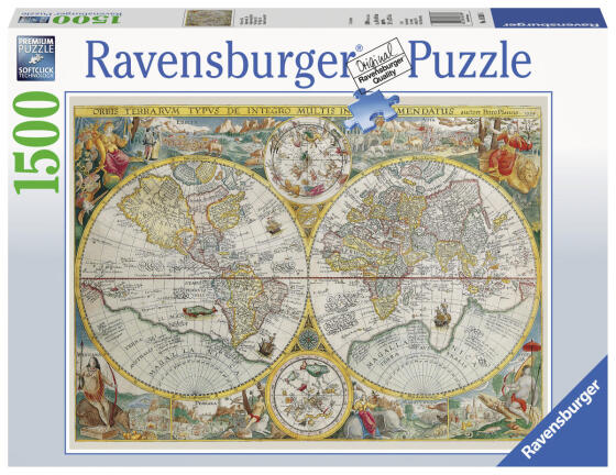 Ravensburger puzle 1500 gabali Senā karte