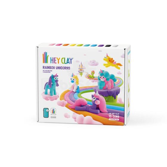 HEY CLAY Modelēšanas māls vienradži 15 gab.