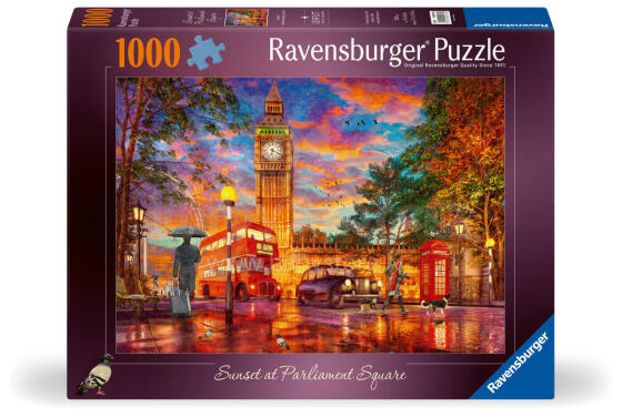 Пазл Ravensburger 1000 деталей Закат на площади