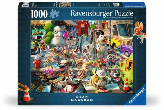 Ravensburger puzle 1000 gab. Suņu pastaiga