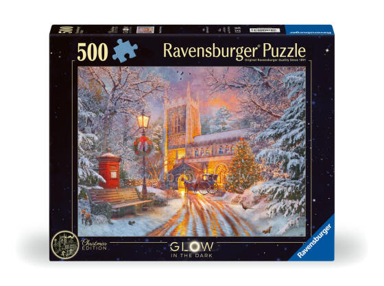 Ravensburger Spīdīgais Puzlis 500 gabali Burvīgā Ziemassvētku 
