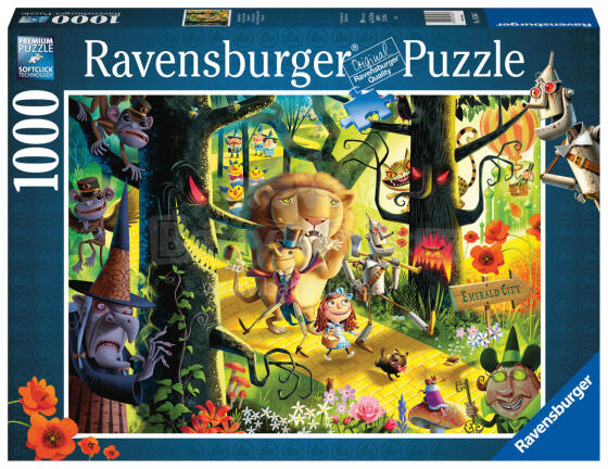 Ravensburger puzle 1000 gab. Lauvas, tīģeri, lāči