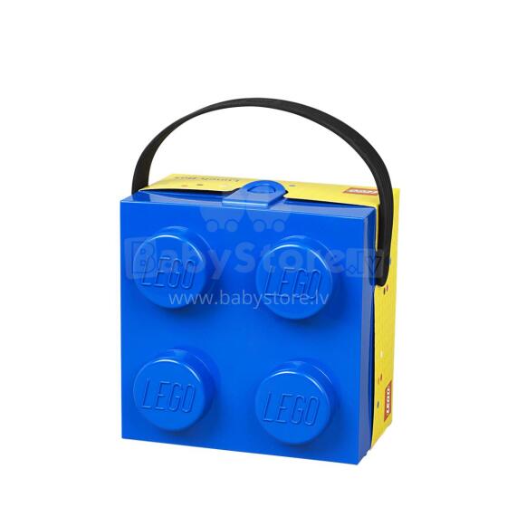 LEGO kaste ar rokturi zila