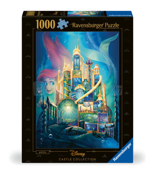 Ravensburger puzle 1000 gabali Disney's Ariel pils