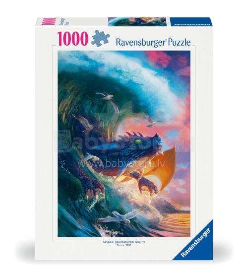 Ravensburger puzle 1000 gab. Spēcīgais pūķis