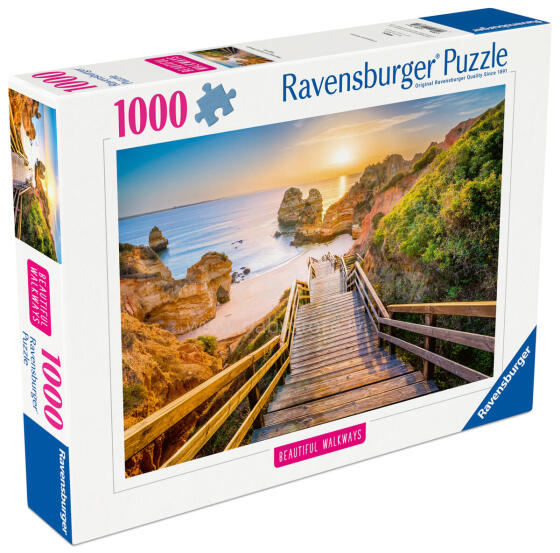Ravensburger puzle 1000 gabali: Kāpnes uz Kamilo pludmali