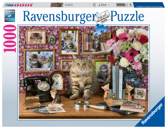 Ravensburger puzle 1000 gab. Mana mīļā kaķīte