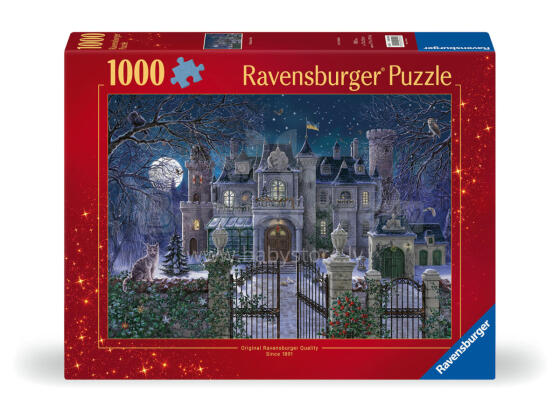 Ravensburger puzle 1000 gabali Ziemassvētku villa
