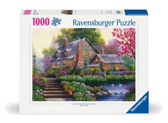 Ravensburger puzle 1000 gabali romantiska lauku māja