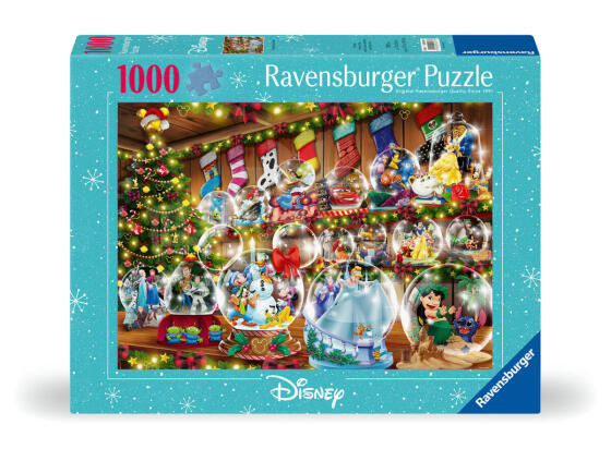 Ravensburger puzle 1000 gabali Disney sniega globusi 
