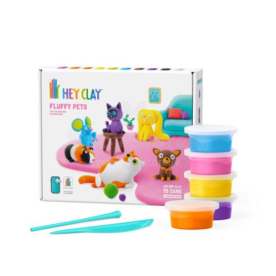 HEY CLAY modelējošā gaisa žāvējamā māla pūkainie beti