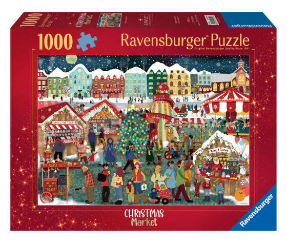 Ravensburger puzle 1000 gabali Ziemassvētku tirgus 
