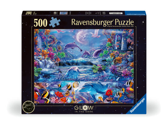 Ravensburger Spīdīgais Puzlis 500 Gabali: Mēness Gaisma