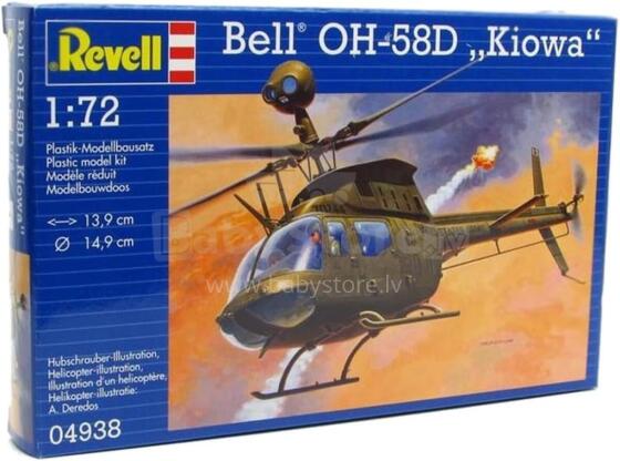 Revell plastmasas modeļa Bell OH-58D Kiowa 1:72