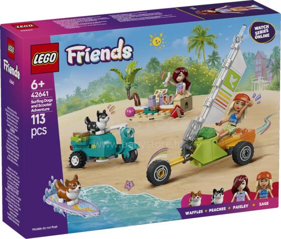 LEGO Friends Sērfojošie suņi un skūtera piedzīvojums
