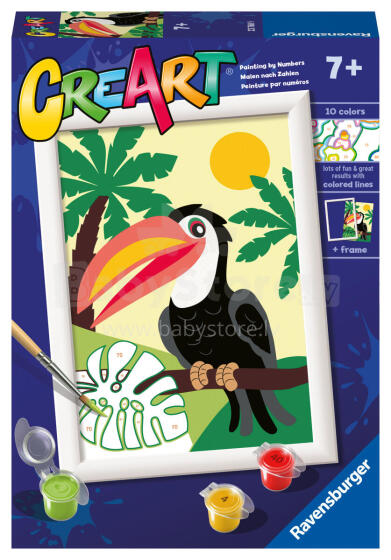 Ravensburger Paint by Numbers Toucan in the jungle