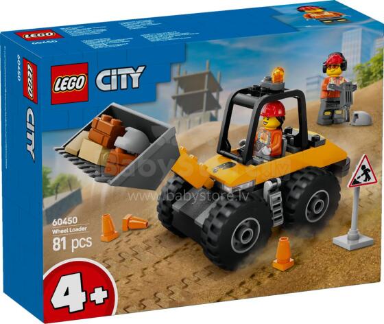 LEGO City Жёлтый Строительный Погрузчик