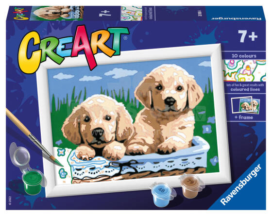 
Ravensburger Krāsošana pēc numuriem Mīļie kucēni