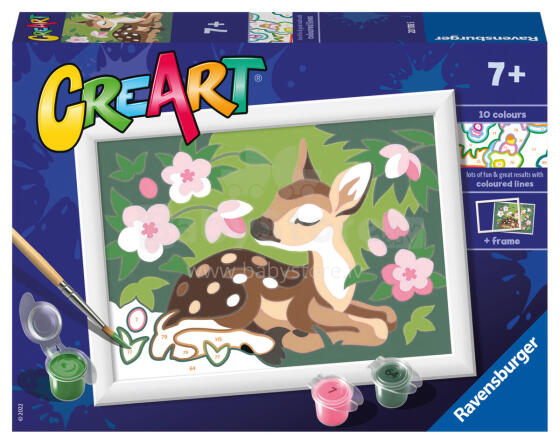 
Ravensburger Krāsošana pēc numuriem Ziedu briežēns