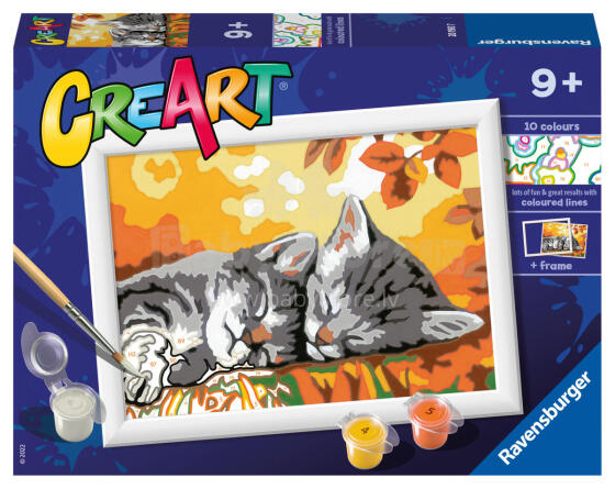 Ravensburger Krāsošana pēc numuriem Rudenī kaķi