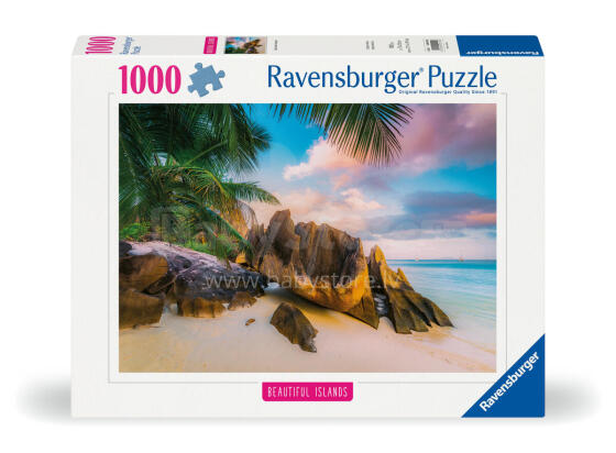 Ravensburger puzle 1000 gabali: Skaistās salas Seišelu