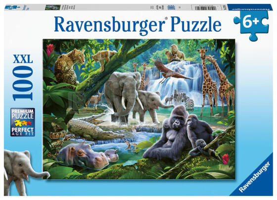 Ravensburger puzle 100 gab. Džungļu ģimene