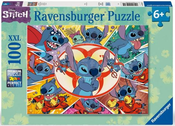 Ravensburger puzle 100 gab. Stiča daudzie sejas