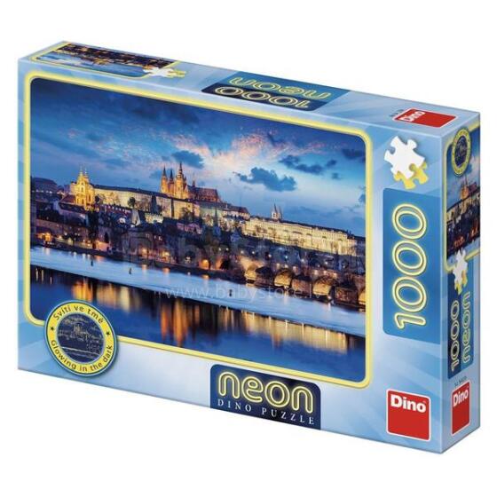 Dino Neon Puzzle 1000 gabali Prāga