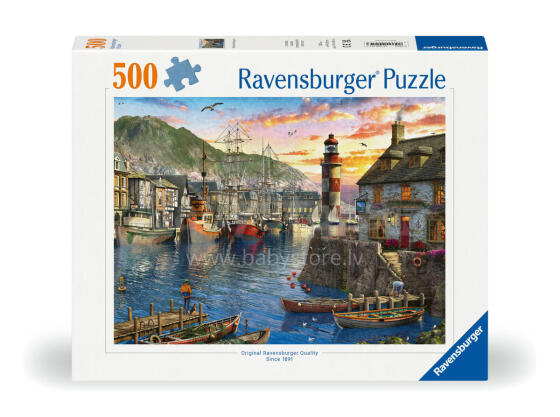 Ravensburger puzle 500 gab. Saullēkts ostā