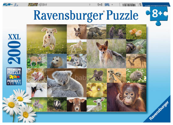 
Ravensburger puzle 200 gab. Bērnu dzīvnieki