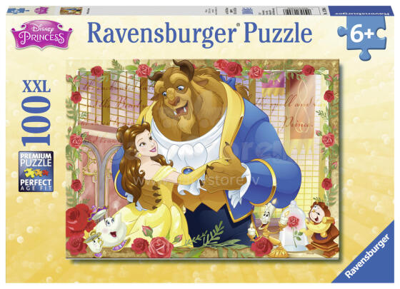 Ravensburger puzle 100 gab. Skaistule un zvērs