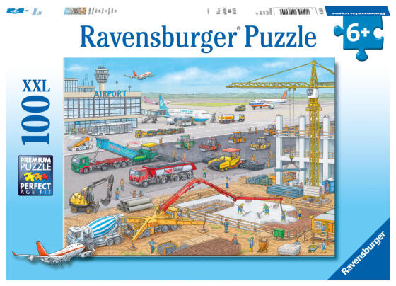Пазл Ravensburger 100 деталей Строительная площадка в аэропорту