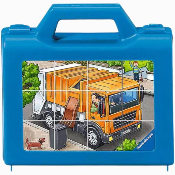 Ravensburger kubs puzle 12 gab. Mīļākie transportlīdzekļi