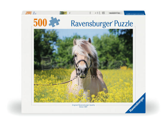 Ravensburger puzle 500 gab. Baltais zirgs

