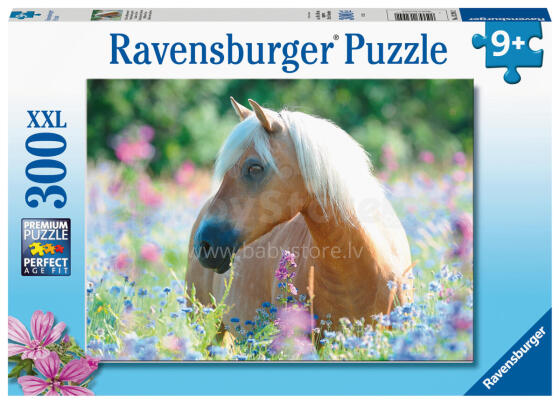 Ravensburger puzle 300 gab. Zirdziņš ziedos
