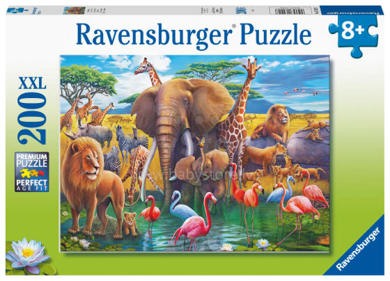 Ravensburger puzle 200 gabali Āfrikas dzīvnieki