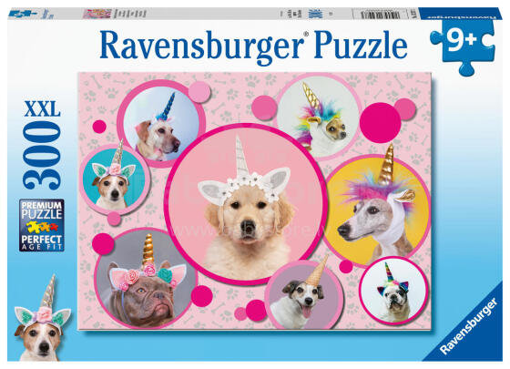 Ravensburger puzle 300 gab. vienradži suņi