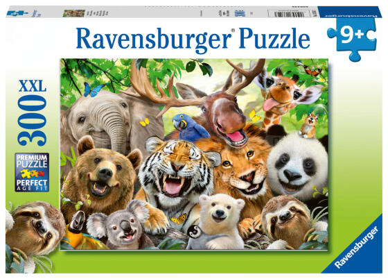 
Ravensburger puzle 300 gab. Ekzotisku dzīvnieku selfijs